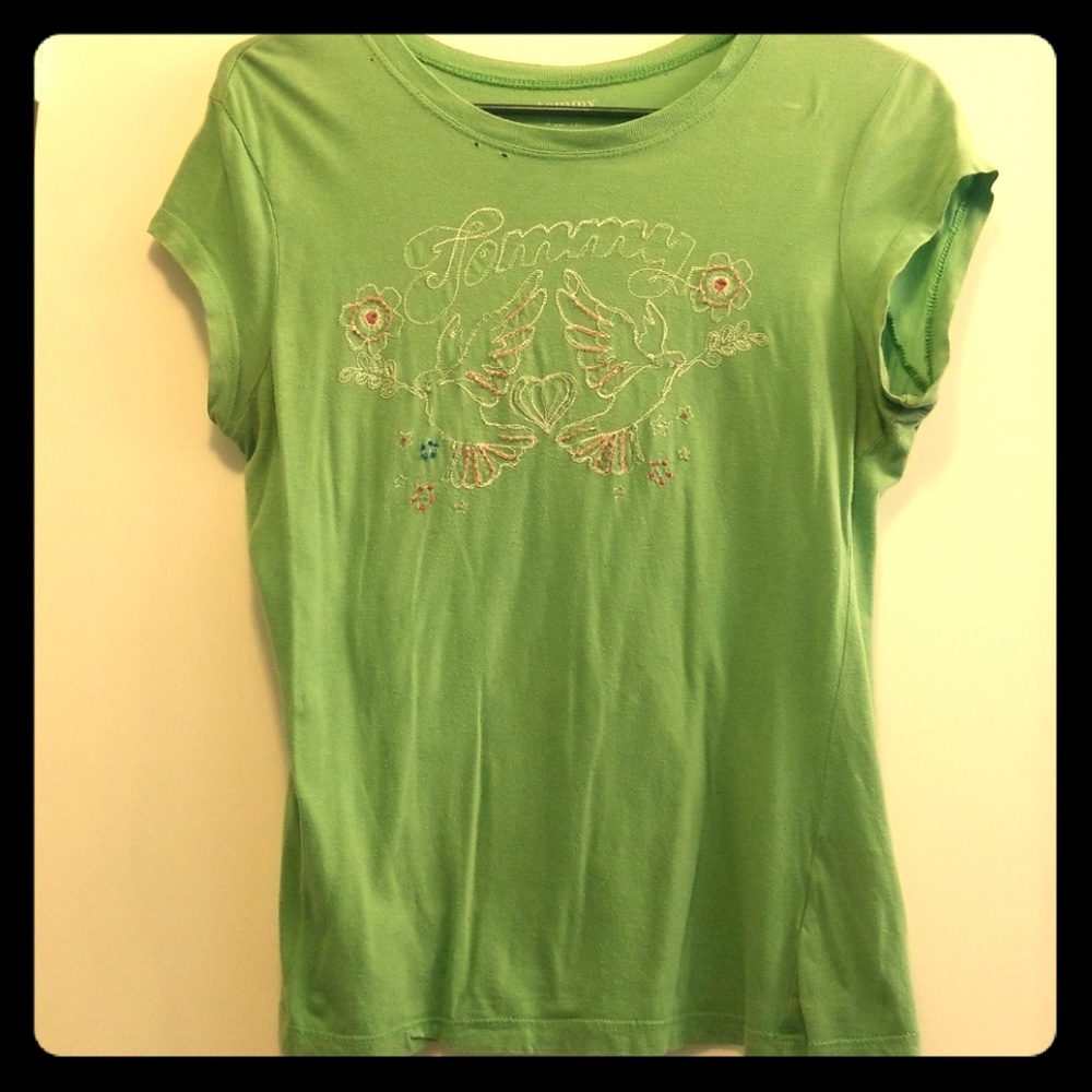 Vintage Tommy Jeans embroidered logo t-shirt
